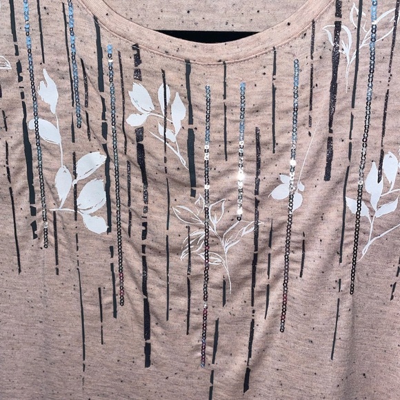 APT.9 light pink top with sequins - Picture 2 of 4